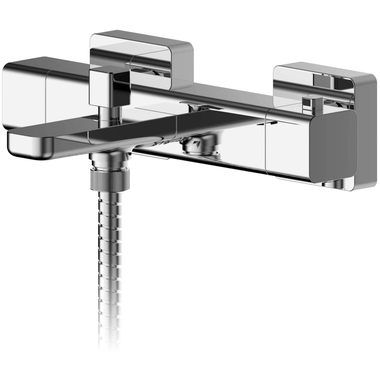 Nuie Windon Wall Mounted Thermostatic Bath Shower Mixer Tap Chrome WIN005