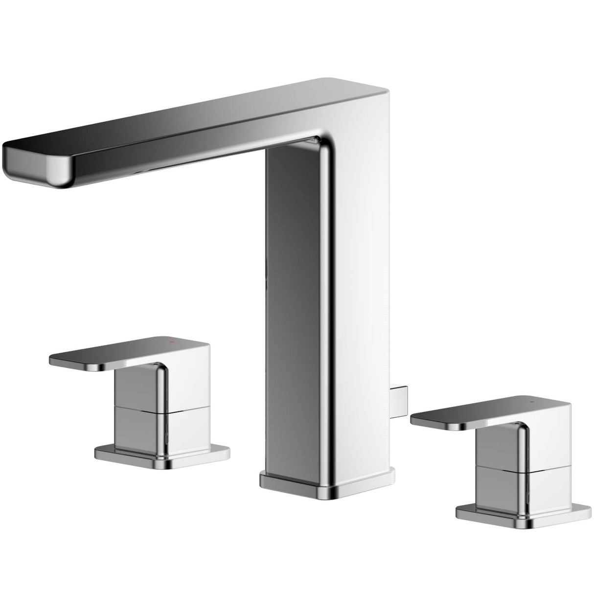 Nuie Windon 3-Hole Basin Mixer Tap with Waste Chrome WIN337