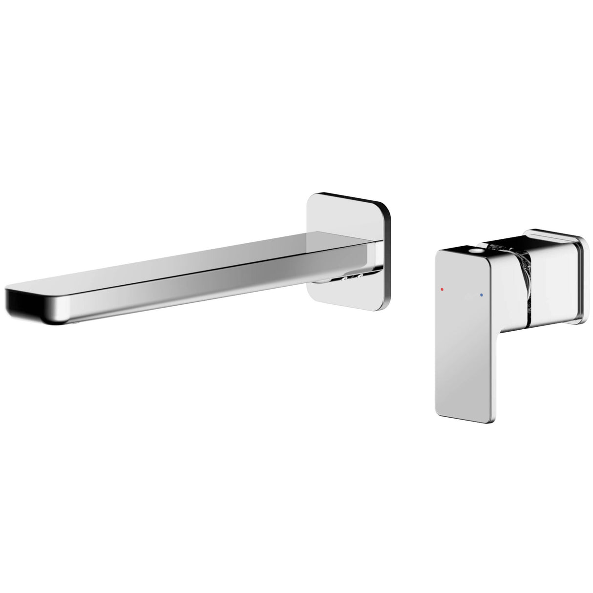 Nuie Windon 2-Hole Wall Mounted Basin Mixer Tap Chrome WIN381