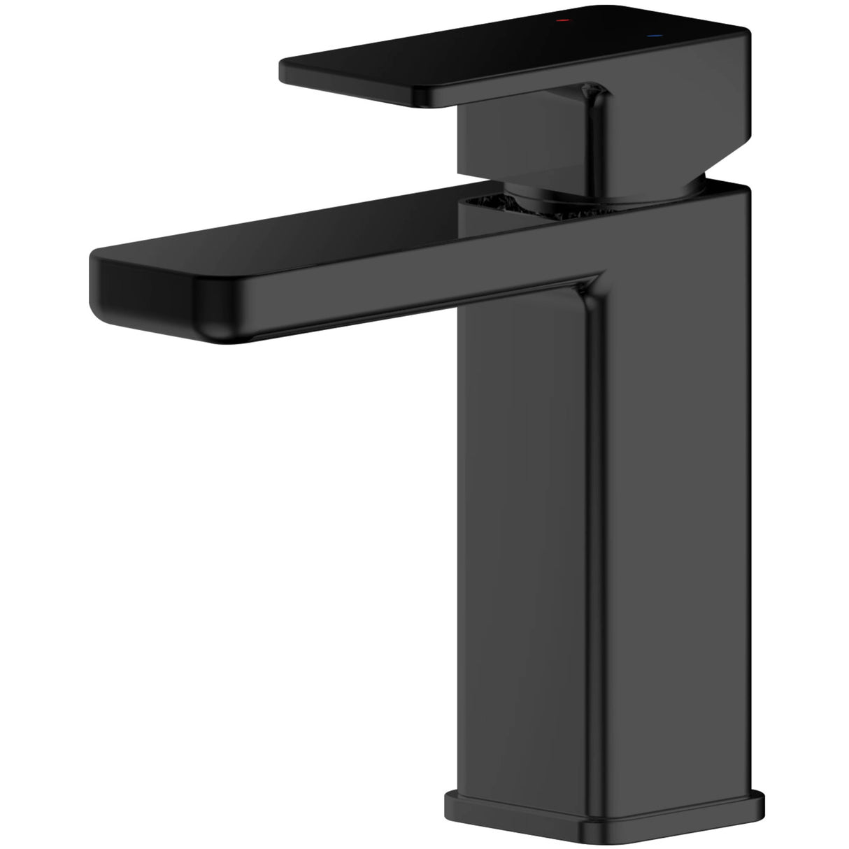 Nuie Windon Mono Basin Mixer Tap with Waste Matt Black WIN405