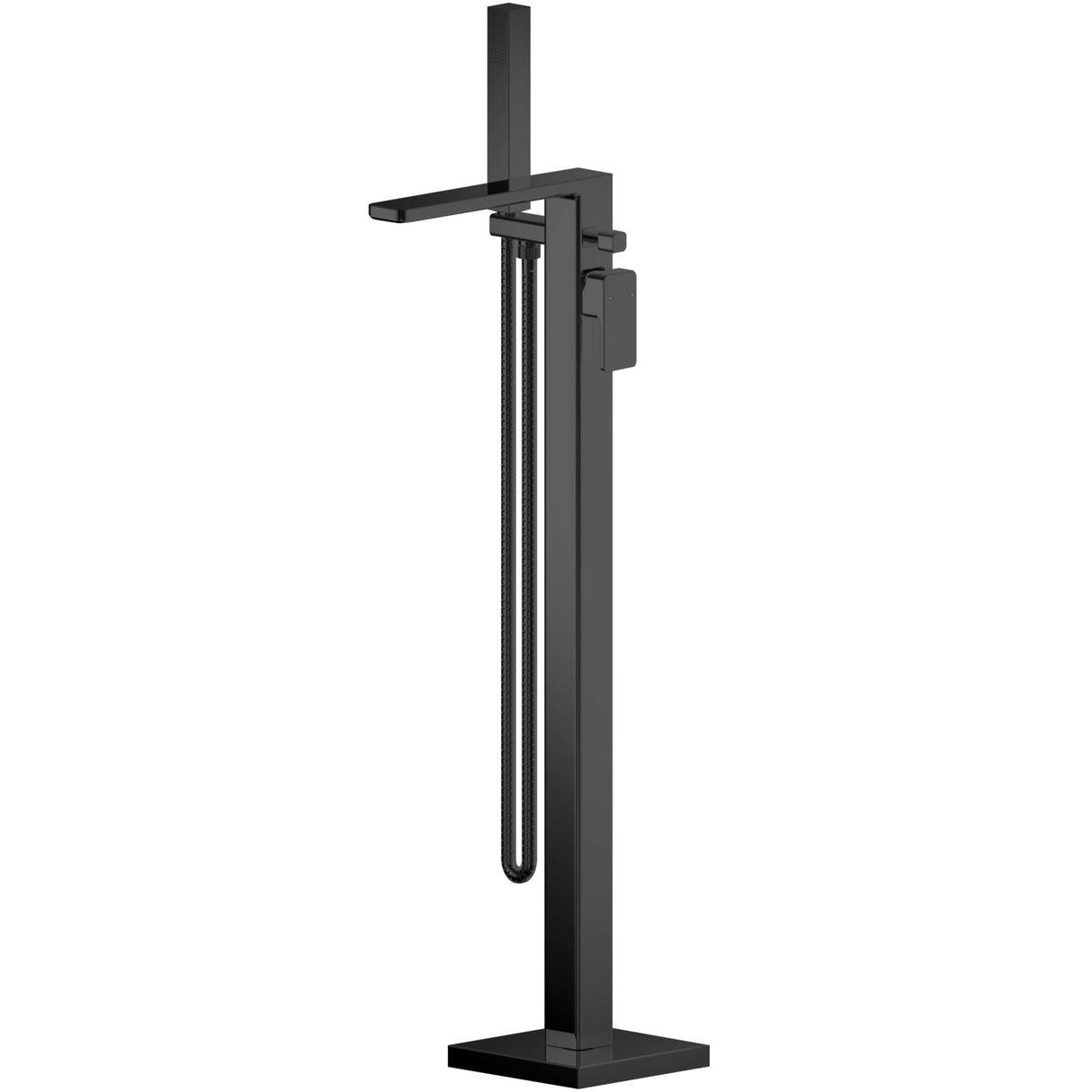 Nuie Windon Freestanding Bath Shower Mixer Tap with Shower Kit Matt Black WIN421