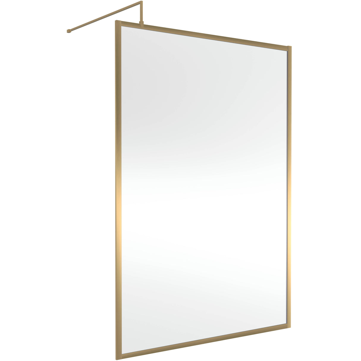 Hudson Reed 8mm Full Outer Frame Wetroom Screen Brushed Brass WRFBB1914