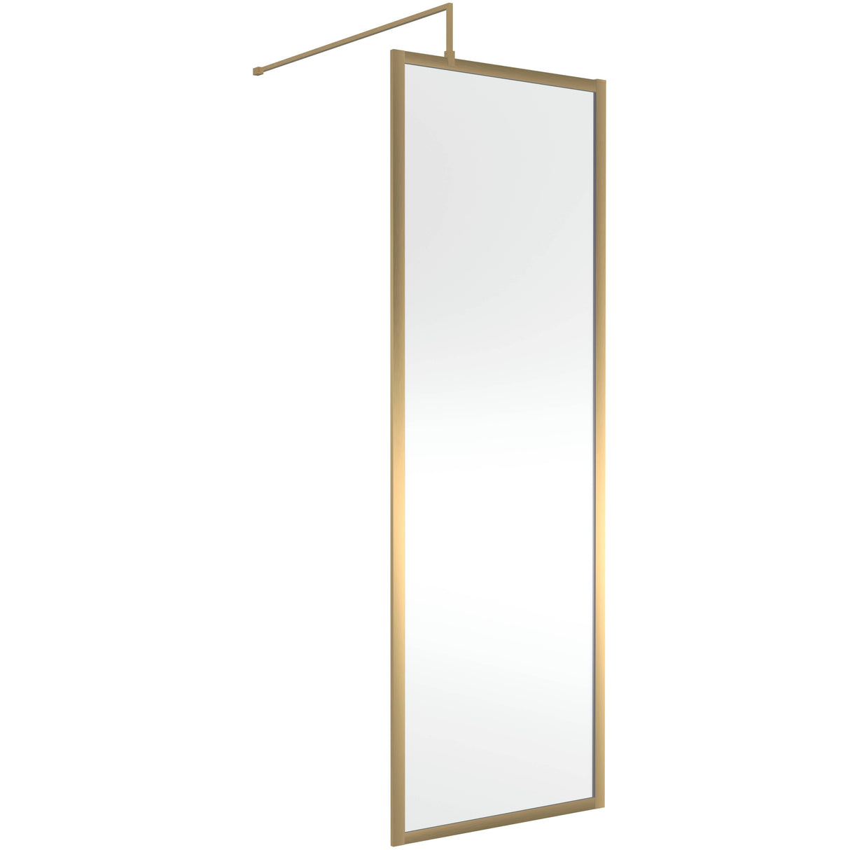 Hudson Reed 8mm Full Outer Frame Wetroom Screen Brushed Brass WRFBB1970
