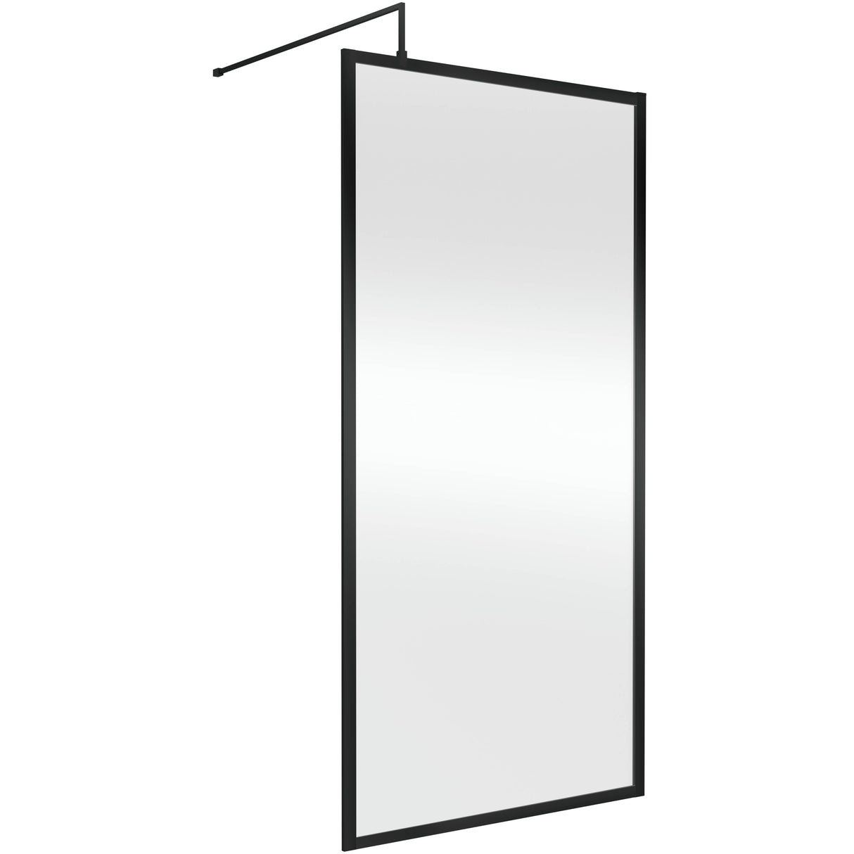 Hudson Reed 8mm Full Outer Frame Wetroom Screen Matt Black WRFBP1910
