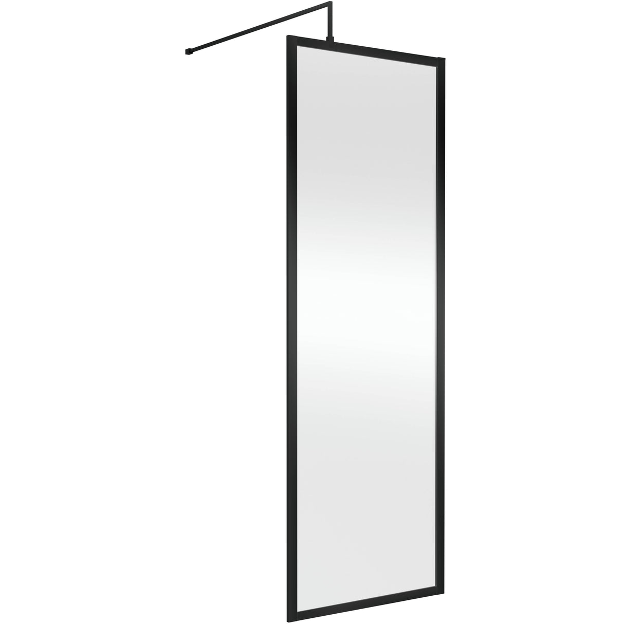 Hudson Reed 8mm Full Outer Frame Wetroom Screen Matt Black WRFBP1970
