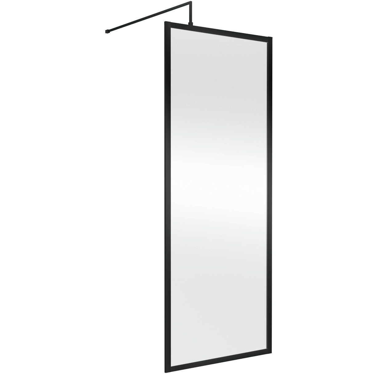 Hudson Reed 8mm Full Outer Frame Wetroom Screen Matt Black WRFBP1980