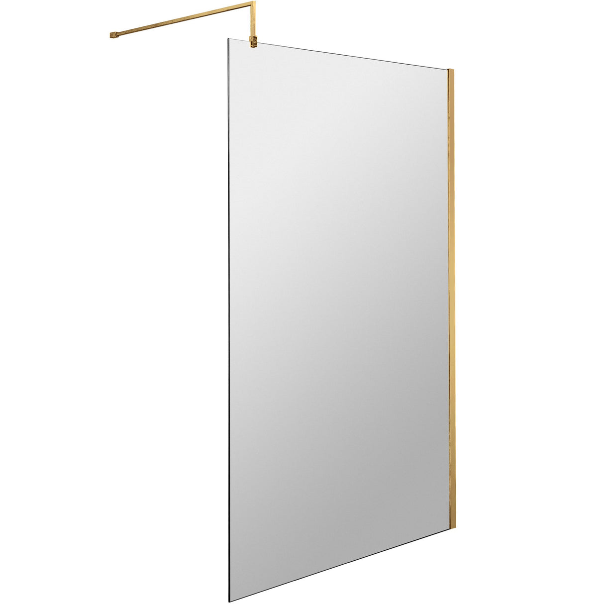 Hudson Reed 8mm Wetroom Screen Brushed Brass WRSBB11