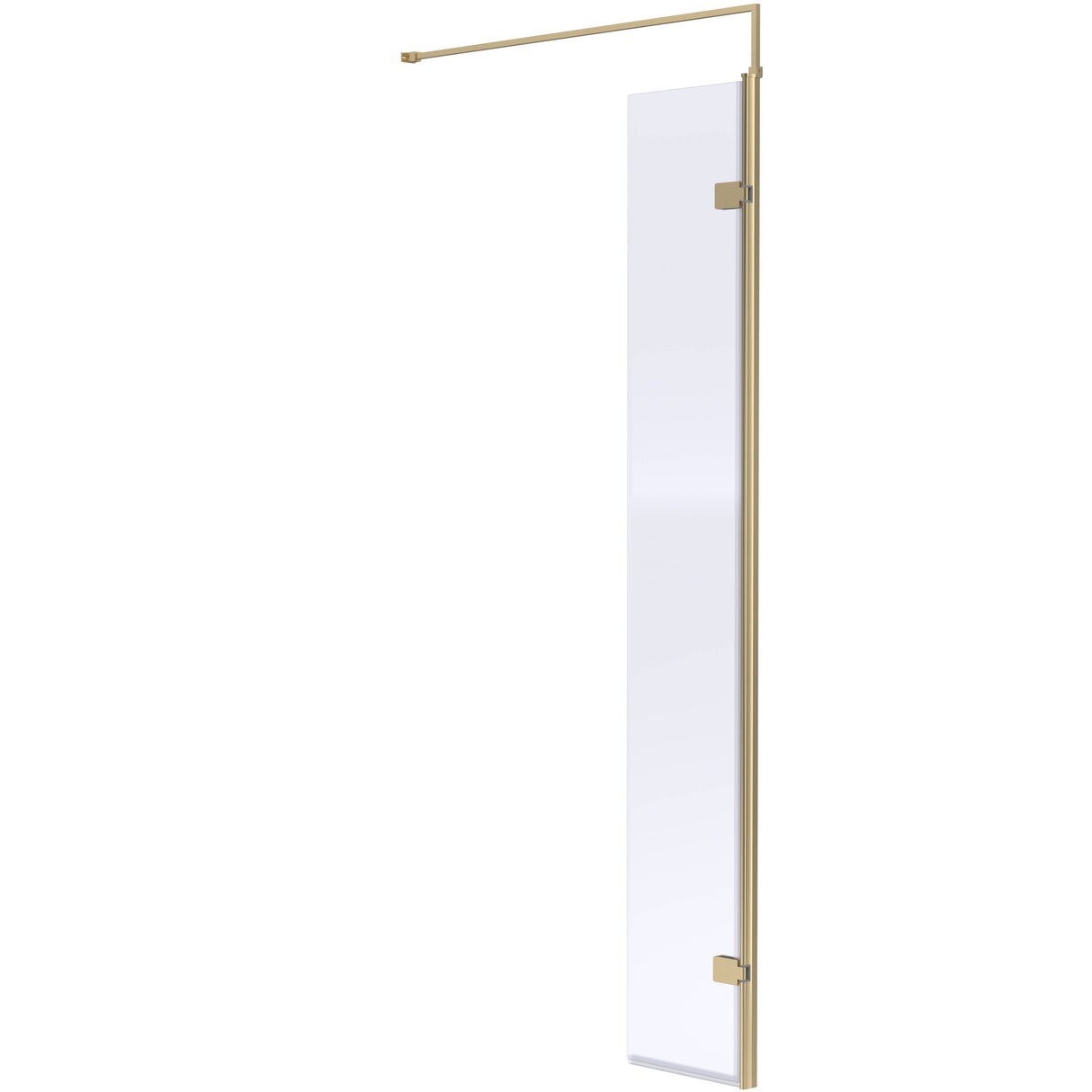 Hudson Reed 8mm Wetroom Return Screen Brushed Brass WRSBB30