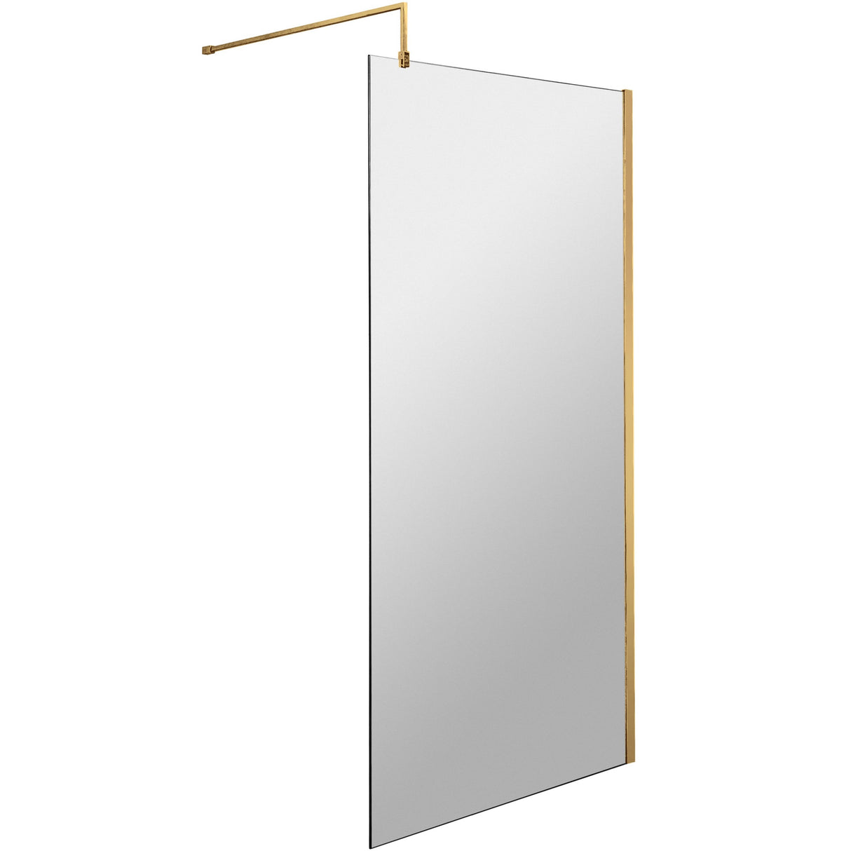 Hudson Reed 8mm Wetroom Screen Brushed Brass WRSBB80