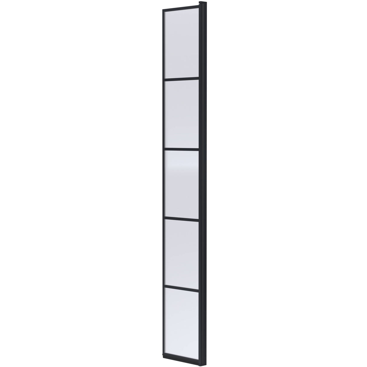 Hudson Reed 8mm Framed Wetroom Return Screen Matt Black WRSF030HC