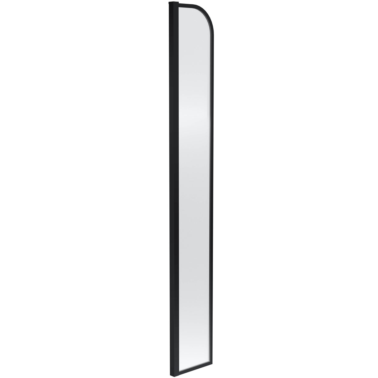 Hudson Reed 8mm Arched Wetroom Return Screen Matt Black WRSRBP215