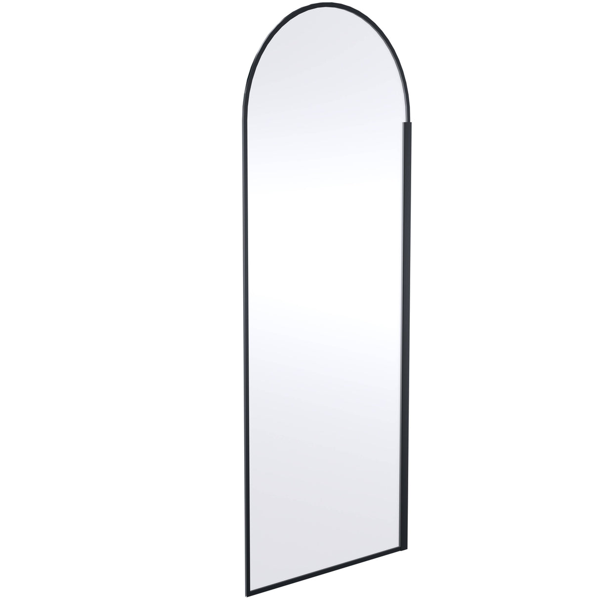 Hudson Reed 8mm Arched Wetroom Screen - Wall Fixed - Matt Black WRSRBP80