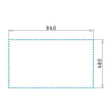 Pyramis Athena 1.0 Bowl Stainless Steel Inset Kitchen Sink & Drainer Reversible 860mm x 500mm Silver 989100181801 LD1