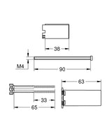 Grohe 14048000 Rapido SmartBox Universal Extension Set 25mm 14048000 LD