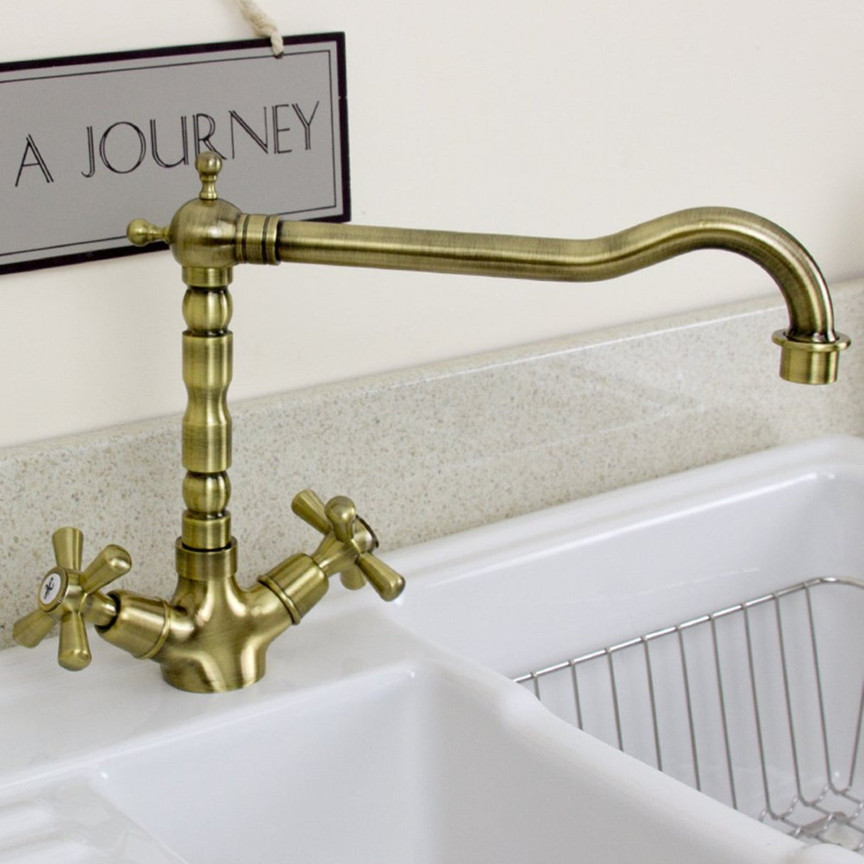 Astini Traditional Twin Handle Kitchen Sink Mixer Tap 25411 Series