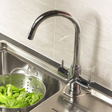 Astini Torlan Chrome/Brushed 3 Way Ambient & Water Filter Kitchen Sink Mixer Tap