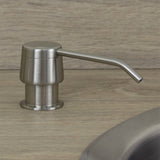 Astini Brushed Stainless Steel 270ml Integrated Kitchen Sink Soap Dispenser 2201