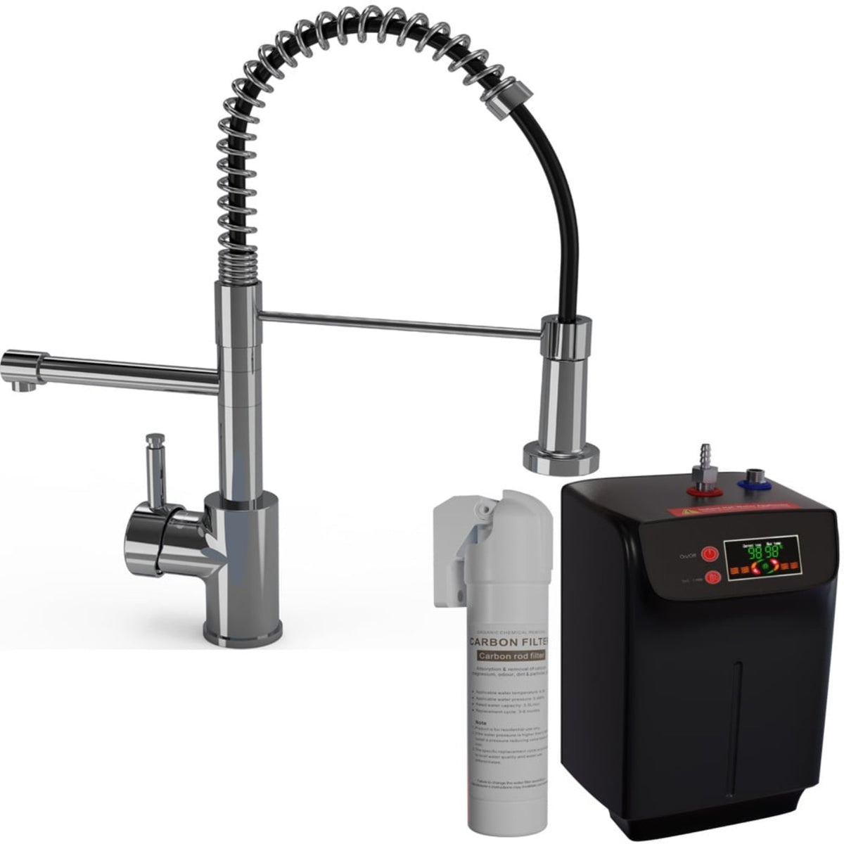 Astini Grande 3in1 Pull Out Spout Boiling Hot Water Kitchen Tap & Tank