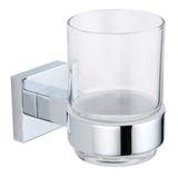 Astini Sydney Chrome Square Tumbler & Holder