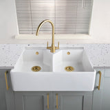 Astini Sopra Twin Lever Kitchen Mixer Tap with Sleek Modern Design