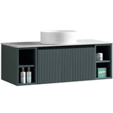 Astini Flauto 1000mm Wall Hung 2 Side Storage Vanity Unit With Counter Top