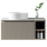 Astini Flauto 800mm Wall Hung Vanity W/ RH Side Storage & LH Counter Top