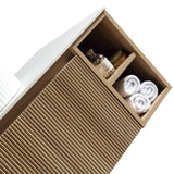 Astini Flauto 1000mm Wall Hung 2 Side Storage Vanity Unit With Counter Top