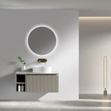 Astini Flauto 800mm Wall Hung Vanity Unit W/ LH Side Storage & RH Counter Top