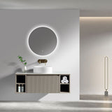 Astini Flauto 1000mm Wall Hung 2 Side Storage Vanity Unit With Counter Top