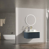 Astini Flauto 870 Curved Corner Wall Hung Vanity Unit & Sintered Stone Counter Top