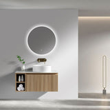 Astini Flauto 800mm Wall Hung Vanity Unit W/ LH Side Storage & RH Counter Top