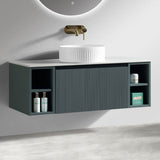 Astini Flauto 1000mm Wall Hung 2 Side Storage Vanity Unit With Counter Top