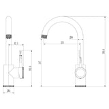 Ellsi Firm Single Lever 3in1 Instant Boiling Water Tap With Boiler & Filter CHROME HWT-KIT-10-CH LD