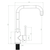 Ellsi Forma Single Lever Kitchen Mixer Tap CHROME FOR-01-CH LD