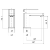 Ellsi Lanza Mono Basin Mixer Tap CHROME LAN-01-CH LD