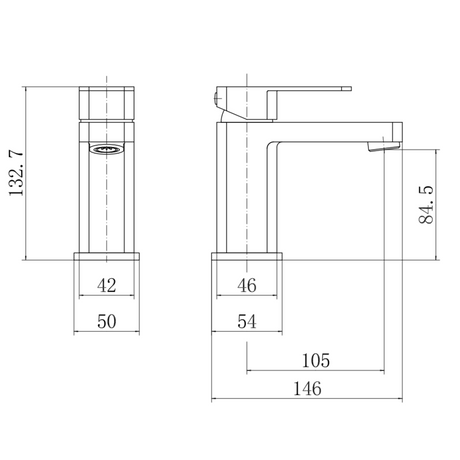 Ellsi Lanza Mono Basin Mixer Tap CHROME LAN-01-CH LD