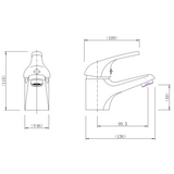 Ellsi Loop Mono Basin Mixer Tap CHROME LOO-40-CH LD