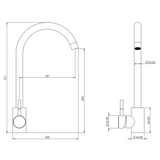 Ellsi Tivoli Single Lever Kitchen Mixer Tap CHROME TIV-01-CH LD