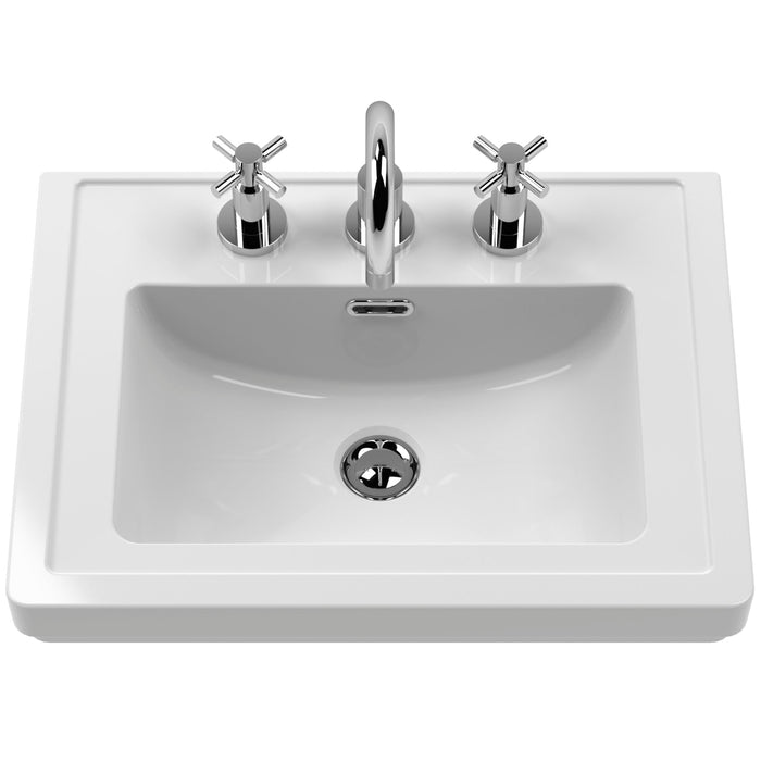 1_Fireclay 3TH Basin 500mm CBM532