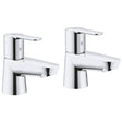 Grohe 2042110M BauEdge Basin Pillar Taps Chrome 2042110M_1