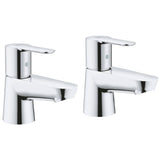 Grohe 2042110M BauEdge Basin Pillar Taps Chrome 2042110M_1