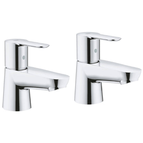 Grohe 2042110M BauEdge Basin Pillar Taps Chrome 2042110M_1