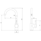 Ellsi Sole Single Lever 3in1 Instant Boiling Water Tap With Boiler & Filter MATT BLACK HWT-KIT-08-MB LD