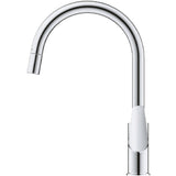 Grohe 30538000 BauEdge Pull-Out Single Lever Kitchen Mixer Tap Chrome 30538000_2