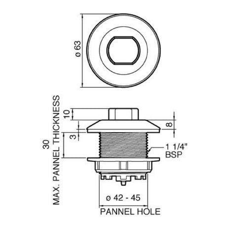 Grohe 38488000 Adagio Air Button Single Flush 38488000 LD