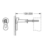 Grohe 3855800M Rapid SL Front Wall Brackets (Pair) 3855800M LD