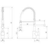 Ellsi Multiuse 3in1 Instant Boiling Water Tap With Boiler & Filter BRUSHED BRASS HWT-KIT-07-BB LD