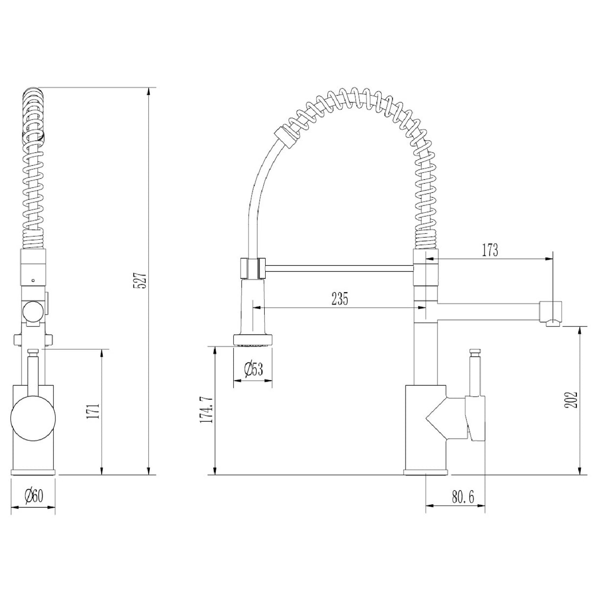 Ellsi Multiuse 3in1 Instant Boiling Water Tap With Boiler & Filter GUN METAL HWT-KIT-07-GM LD