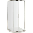 Hudson Reed Pacific Single Entry Quadrant Shower Enclosure 860 x 860mm, Chrome, 6mm Glass AQSE1
