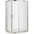 Hudson Reed Pacific Offset Quadrant Shower Enclosure, Chrome, 6mm Glass AQU128